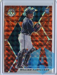 2021 Panini Mosaic Reactive Red #201 William Contreras RC